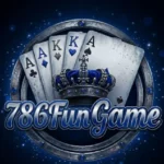 Casino game with roulette wheel and poker chips